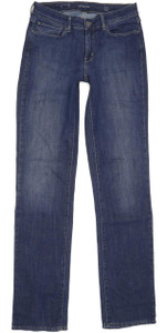 Levi's Demi Curve Women Blue Straight Slim Stretch Jeans W28 L34 (91628)