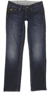 G-Star Midge Women Blue Straight Slim Stretch Jeans W29 L32 (91850)