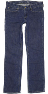 Levi's Slight Curve Women Blue Straight Slim Stretch Jeans W30 L32 (91908)