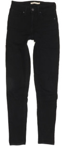 Levi's 721 Women Black Skinny Slim Stretch Jeans W24 L30 (92199)