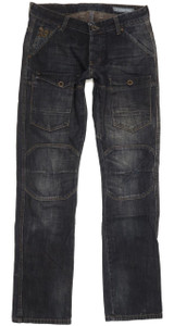 G-Star Men Navy Straight Slim Stretch Jeans W30 L33 (92040)