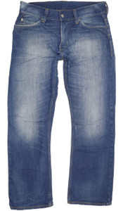 Levi's 506 Men Blue Straight Regular Jeans W36 L31 (92153)