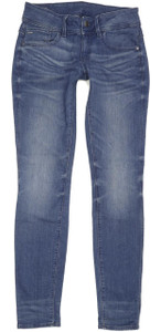 G-Star Lynn Mid Women Blue Skinny Slim Stretch Jeans W29 L32 (92473)