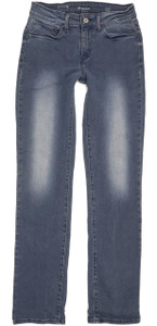 Levi's Demi Curve Women Blue Straight Slim Stretch Jeans W27 L31 (92310)