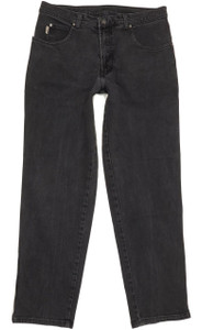 Pioneer Sportive Men Black Straight Regular Stretch Jeans W33 L31 (92365)