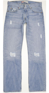 Levi's 506 Men Blue Straight Regular Jeans W32 L34 (93081)