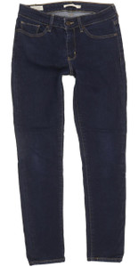 Levi's 711 Women Blue Skinny Slim Stretch Jeans W27 L28 (93024)