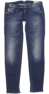 Diesel Cherick 008L6 Women Blue Tapered Slim Stretch Jeans W26 L30 (92961)