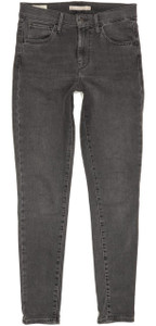 Levi's 720 Women Charcoal Skinny Slim Stretch Jeans W28 L30 (93217)