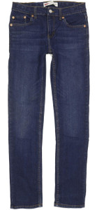 Levi's 512 Kids Blue Tapered Slim Stretch Jeans W26 L30 (93276)