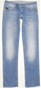 G-Star Midge Women Blue Straight Slim Stretch Jeans W30 L34 (93467)