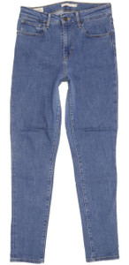 Levi's 721 Blue Skinny Slim Stretch Jeans High Waisted W28 L29 (93435)