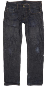 G-Star 3301 Men Blue Straight Slim Jeans W32 L31 (93618)