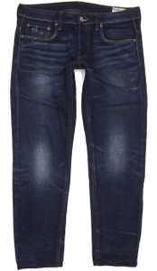 G-Star 3301 Men Blue Tapered Slim Jeans W31 L29 (93837)