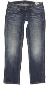 G-Star 3301 Women Blue Straight Slim Stretch Jeans W30 L29 (94001)