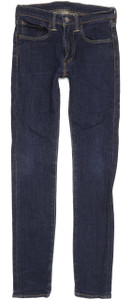 Levi's 519 Women Blue Skinny Slim Stretch Jeans W28 L30 (94054)