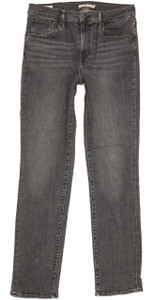 Levi's 724 Charcoal Straight Slim Stretch Jeans High Waisted W31 L32 (94165)