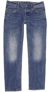 G-Star Revend Men Blue Straight Slim Stretch Jeans W32 L30 (94898)