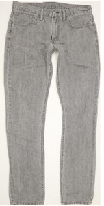 Levi's 511 Men Grey Straight Slim Jeans W34 L33 (95020)