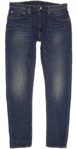 Levi's 512 Men Blue Tapered Slim Stretch Jeans W34 L33 (94530)