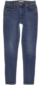 Levi's 721 Blue Skinny Slim Stretch Jeans High Waisted W31 L32 (95516)