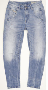 Diesel Fayza 0816P Blue Tapered Relaxed Boyfriend Jeans High Waisted W24 L30 (95612)