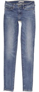 Levi's 711 Women Blue Skinny Slim Stretch Jeans W27 L32 (95748)