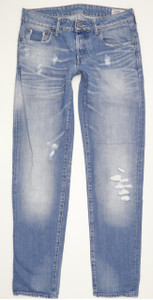 G-Star 3301 Low Men Blue Tapered Slim Jeans W29 L32 (95779)