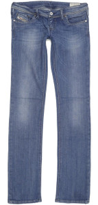 Diesel Lowky 008IG Women Blue Straight Slim Stretch Jeans W28 L34 (95910)