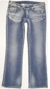 G-Star 6 Pant Women Blue Bootcut Slim Jeans W32 L31 (95951)