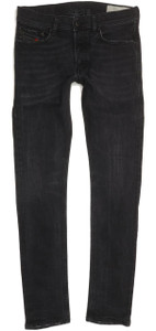 Diesel Tepphar 0674N Men Black Tapered Slim Stretch Jeans W29 L31 (96133)