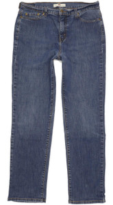 Levi's 512 Slimming Blue Straight Slim Stretch Jeans High Waisted W30 L30 (96403)