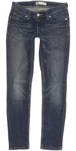 Levi's Demi Curve Women Blue Skinny Slim Stretch Jeans W26 L28 (96425)