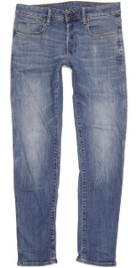 G-Star 3301 Men Blue Tapered Slim Stretch Jeans W30 L31 (96640)