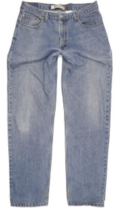 Levi's 550 Men Blue Straight Relaxed Jeans W36 L35 (96535)