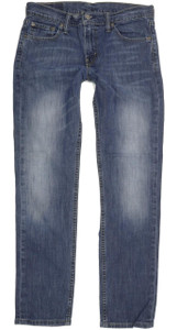 Levi's 511 Men Blue Straight Slim Stretch Jeans W30 L30 (96590)