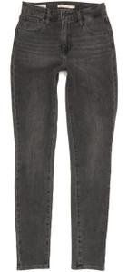 Levi's 721 Women Charcoal Skinny Slim Stretch Jeans W26 L30 (96814)