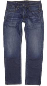 G-Star 3301 Men Blue Straight Regular Jeans W31 L31 (96985)