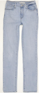 Levi's 724 Women Blue Straight Slim Stretch Jeans W28 L32 (96948)