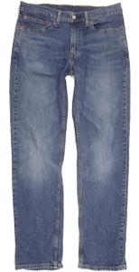 Levi's 514 Men Blue Straight Slim Jeans W34 L33 (97432)