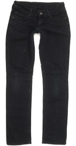 Levi's 571 Women Black Straight Slim Jeans W29 L31 (97400)