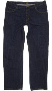 Lee Brooklyn Men Blue Straight Regular Jeans W40 L34 (98049)