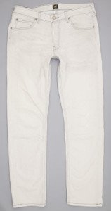 Lee Daren Men Grey Straight Slim Stretch Jeans W34 L31 (98540)