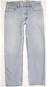 Levi's 505 Men Blue Straight Regular Jeans W38 L33 (98892)