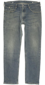 Levi's Men Blue Straight Regular Stretch Jeans W34 L28 (99379)