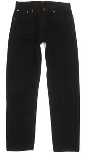 Levi's 521 Men Black Straight Regular Jeans W31 L31 (99595)