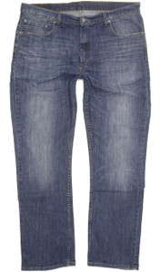 Levi's 752 Men Blue Straight Regular Stretch Jeans W40 L32 (99575)