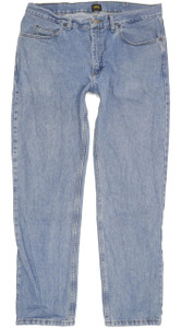 Lee Men Blue Straight Regular Jeans W38 L33 (99701)
