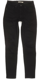 Levi's 721 Women Black Skinny Slim Stretch Jeans W27 L29 (99804)