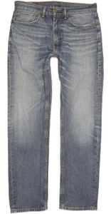 Levi's 505 Men Blue Straight Regular Jeans W34 L33 (100033)